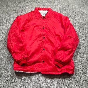 Vintage 80s Jacket Men's Coach Windbreaker Faux Fur Lining Men's Store USA XL